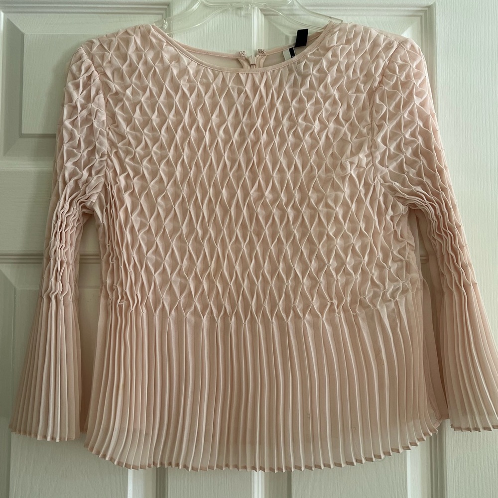 TopShop pale pink blouse